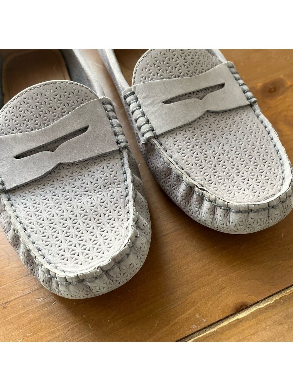Lauren Ralph Lauren Women’s Camila Moccasins Chambray Gray Driving Loafer 9.5 - Picture 8 of 13